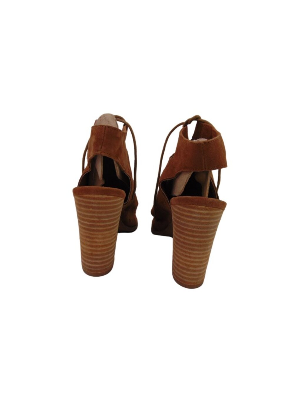Diba True Tren Dee Brown Suede Lace Up Heels Size 10 Gladiator Shoes Lace Up - Picture 11 of 11